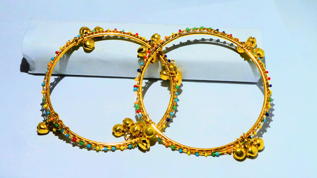 Kashmiri Bangles Golden Color | Handmade Exquisite wedding