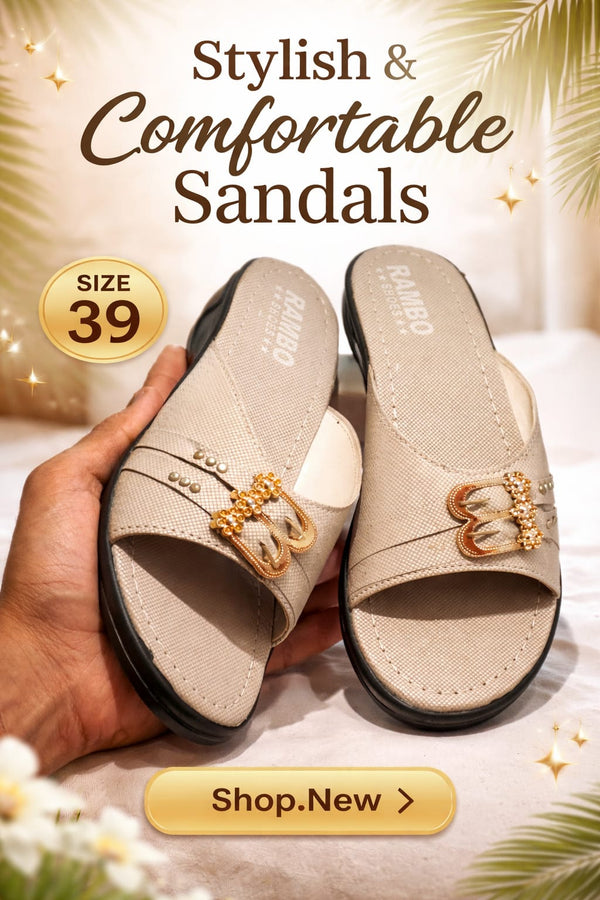 Elegant Beige Casual Sandals for Women – Daily Wear Comfort