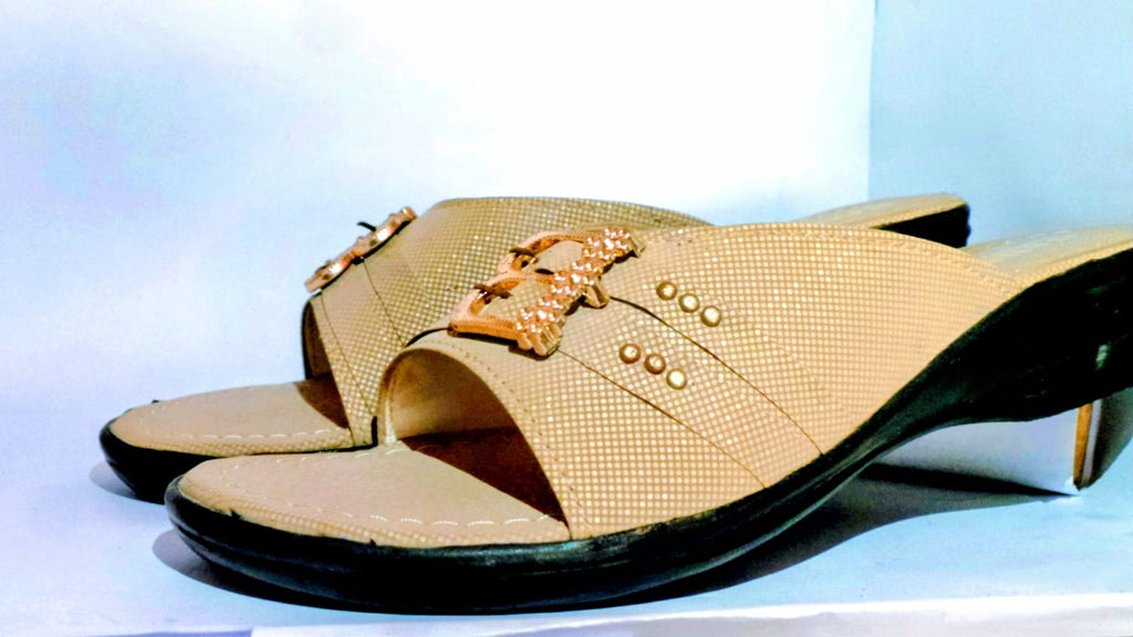 Elegant Beige Casual Sandals for Women – Daily Wear Comfort