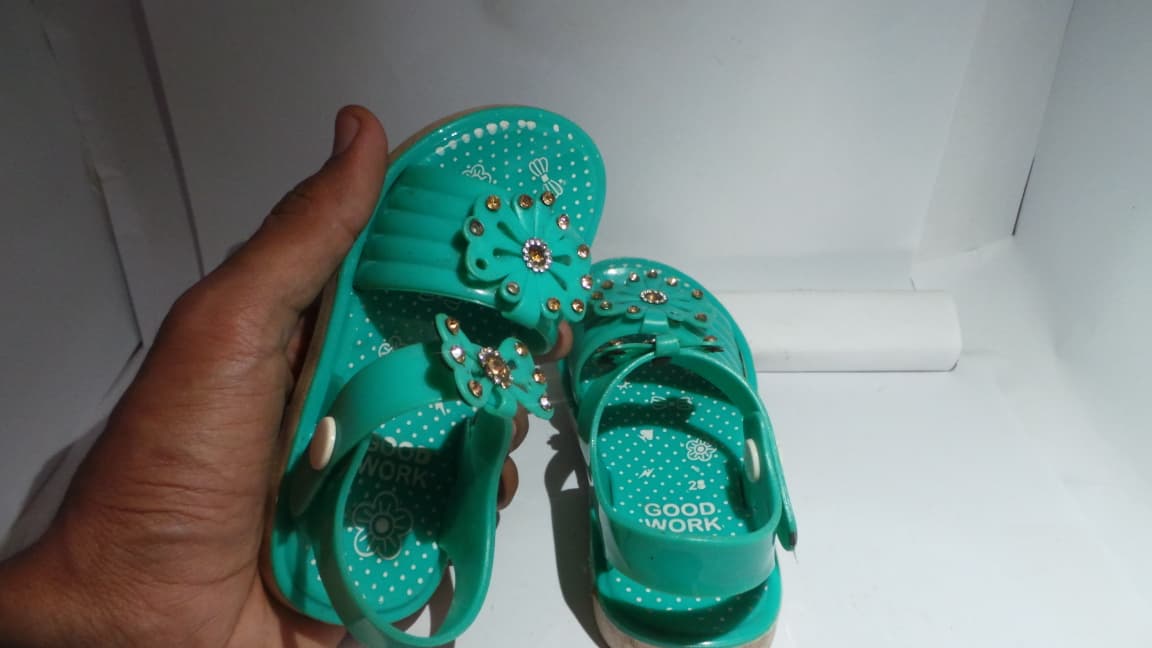 Cute Baby Green Sandals for Girls – Soft & Comfortable