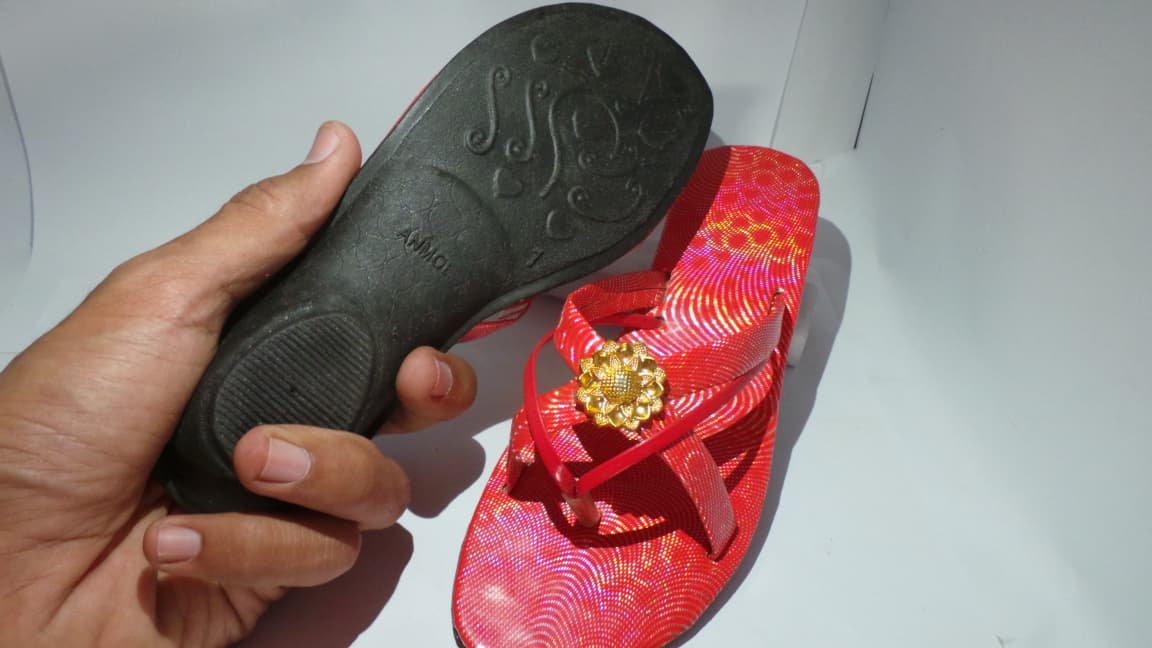 Girls Flat Sandals in Red Color | Adult Size | Red Girl Shoes • Pak Bro Store