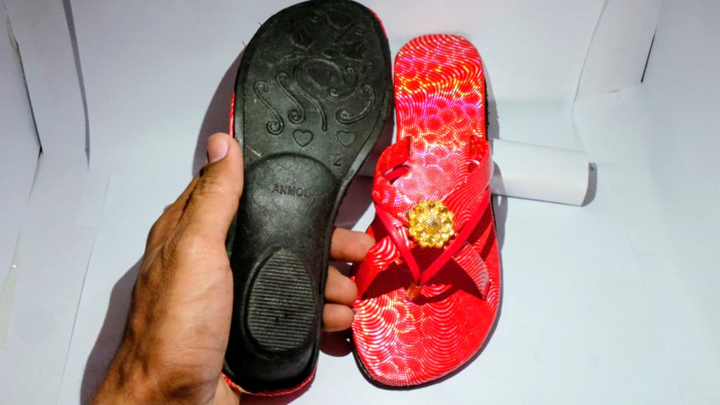 Girls Flat Sandals in Red Color | Adult Size | Red Girl Shoes • Pak Bro Store