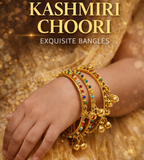 Kashmiri Bangles Golden Color | Handmade Exquisite wedding