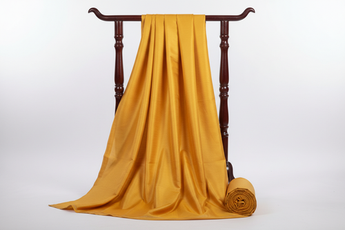 Golden Cotton Suit Fabric on Stand